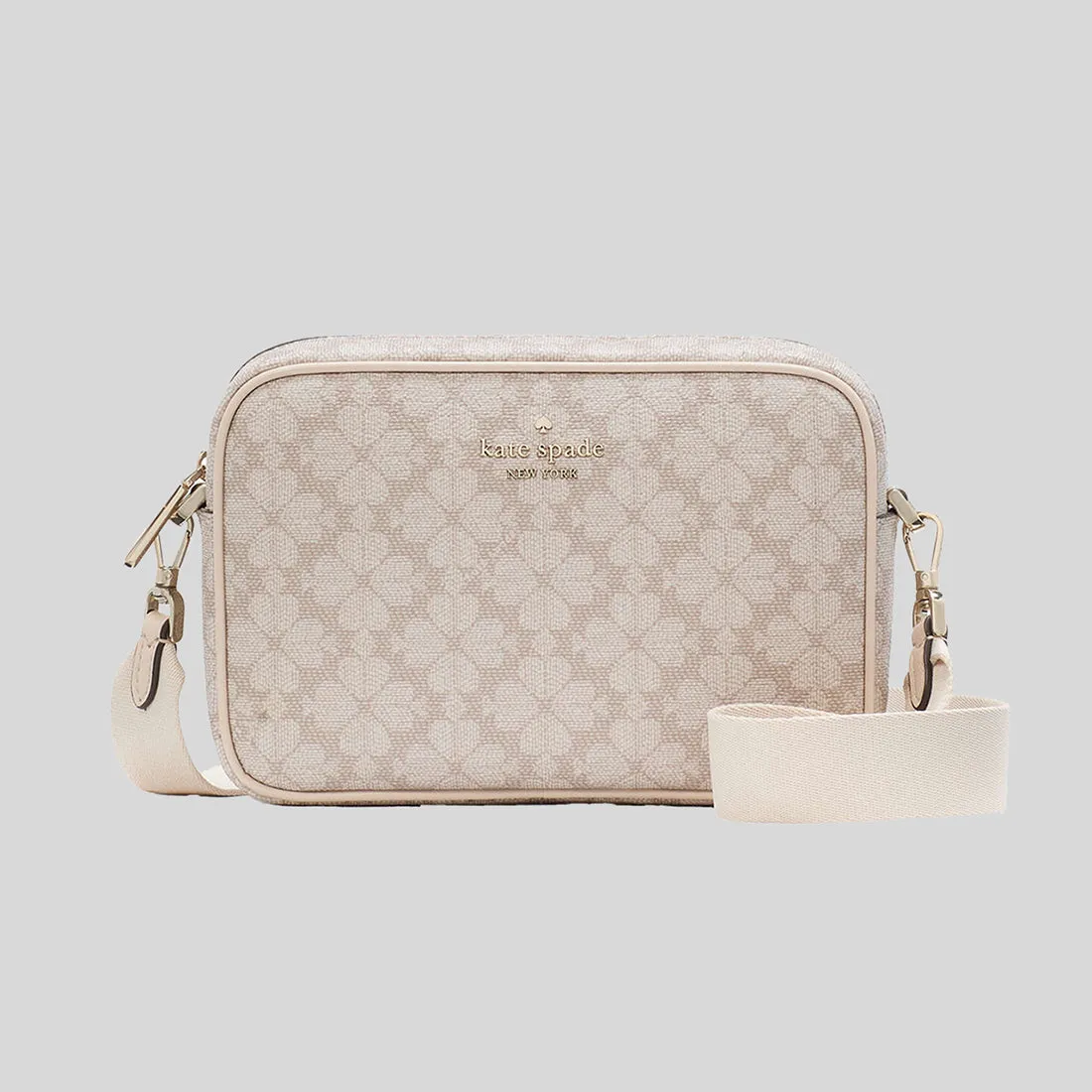 Kate Spade Bags KATE SPADE Signature Spade Flower Mini Camera Bag Dark Beige Multi KK063