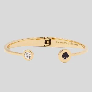 Kate Spade Bags KATE SPADE Spot The Spade Open Hinge Bangle Black O0RU1340