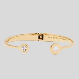 Kate Spade Bags KATE SPADE Spot The Spade Open Hinge Bangle White O0RU1340