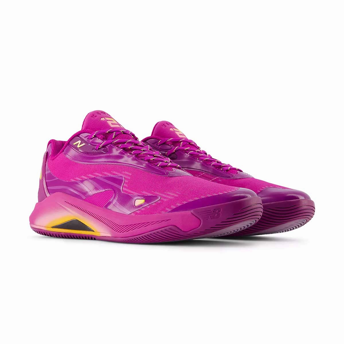 Kawhi IV 'Purple Punch Signal Pink' New Balance sneaker close-ups