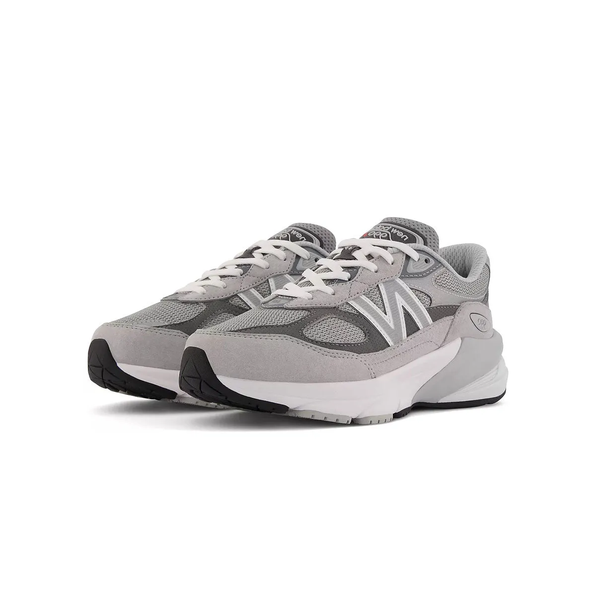 Kids 990v6 'Grey Silver' New Balance sneaker close-ups