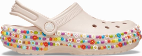 Kids' Beaded Band Clog Crocs slip-on shoes for casual use
