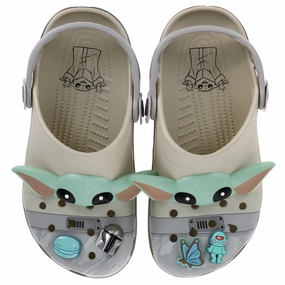 Kids' Grogu Classic Clog Crocs slip-on shoes for casual use