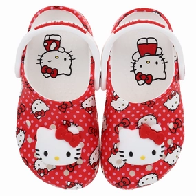 Kids' Hello Kitty Classic Clog Crocs slip-on shoes for casual use
