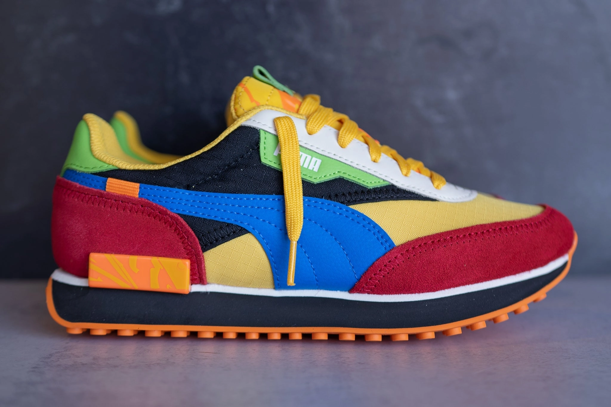 KIDS Puma Future Rider Candy Bar (Multi) Puma athletic shoe visuals
