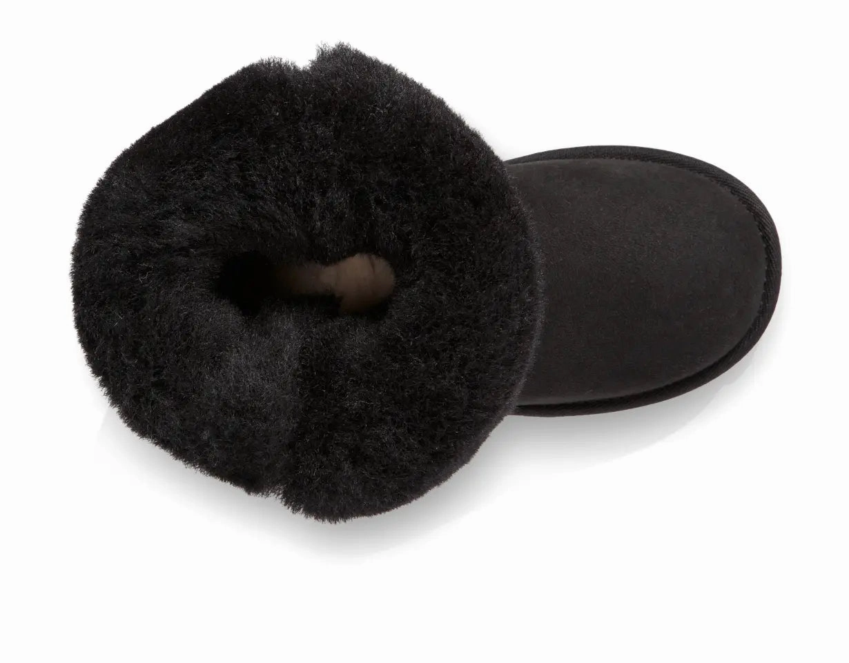Kids UGG Bailey Button II  Cozy Sheepskin Boot with Versatile Style Ugg cozy footwear visuals