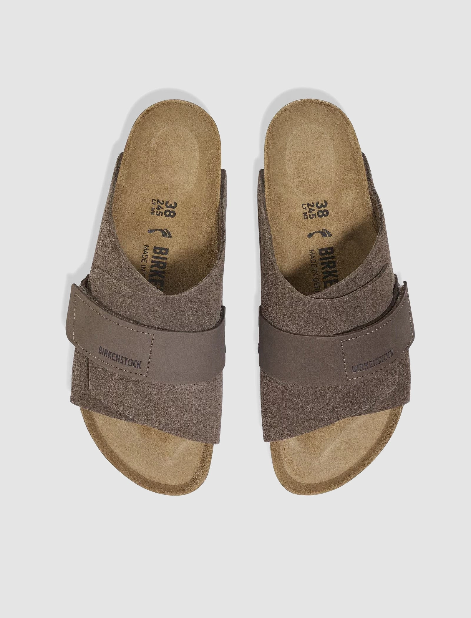 KYOTO NUBUCK LEATHER/SUEDE "GRAY" Arch Support Footbeds