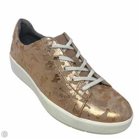 Layton Pace Sneaker By Clarks In Rose Gold, Size: 10.5 Clarks leather shoes for daily wear