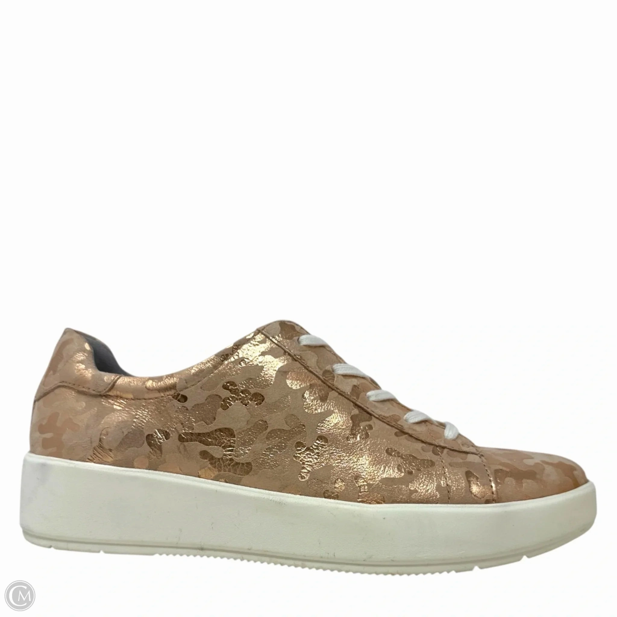 Layton Pace Sneaker By Clarks In Rose Gold, Size: 10.5 Leather Footwear