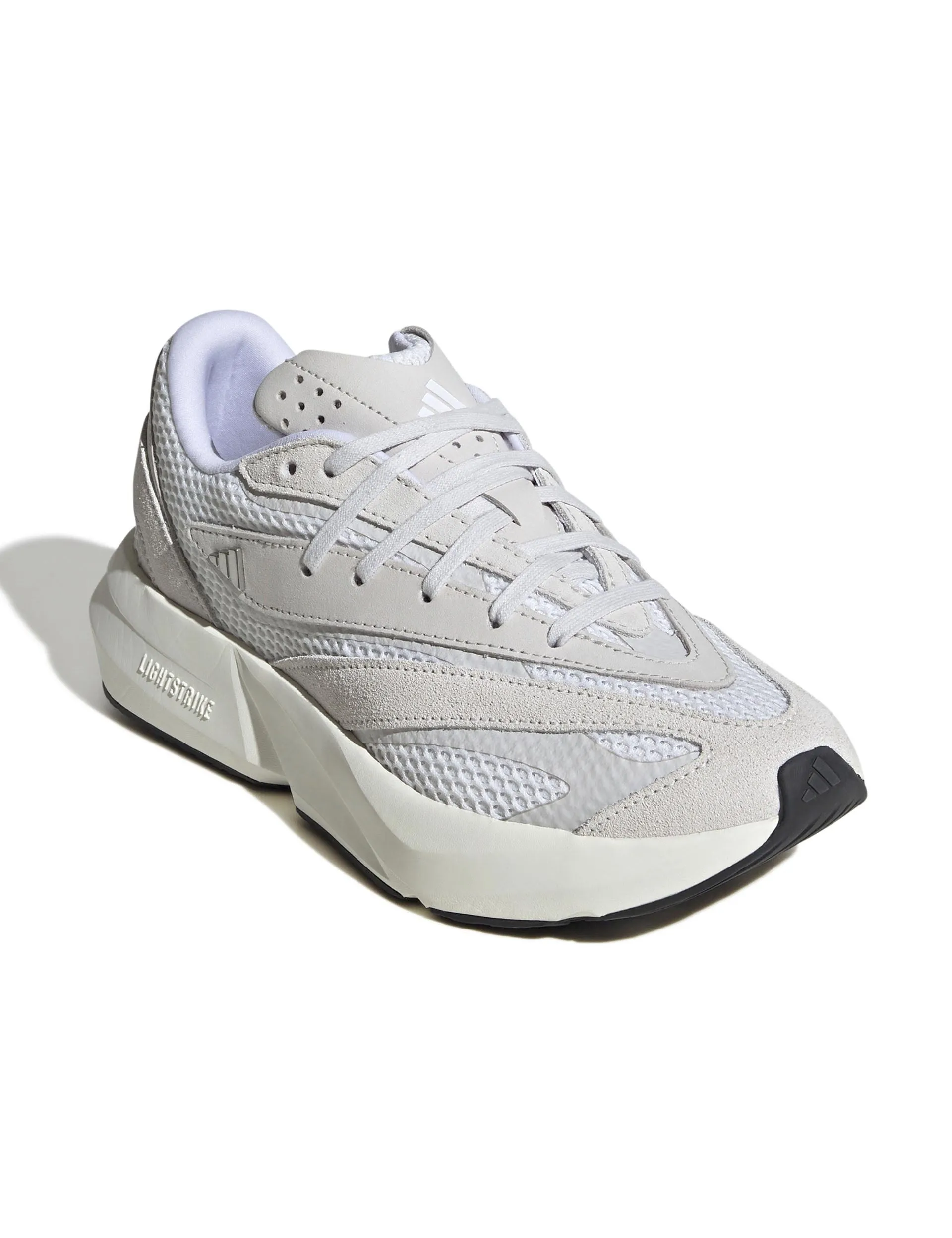 Lightblaze Shoes - Crystal White/Cloud White/Grey One Adidas trendy casual shoe styles