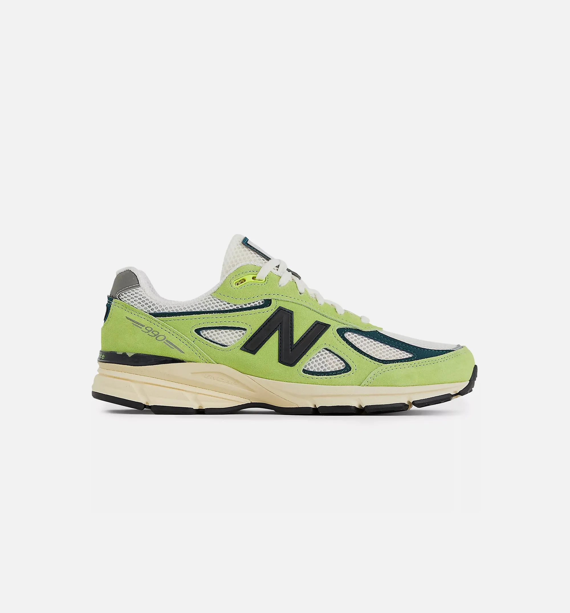 Made in USA 990v4 Hi Lite Mens Lifestyle Shoe - Hi Lite/Deep Ocean New Balance lifestyle sneakers with retro style