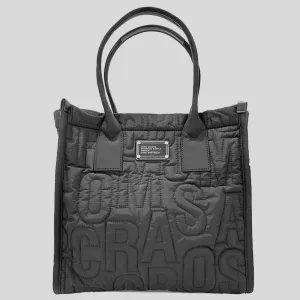Marc Jacobs Bags MARC JACOBS Large Quilted Logo Nylon Tote Black 4S4HTT008H02