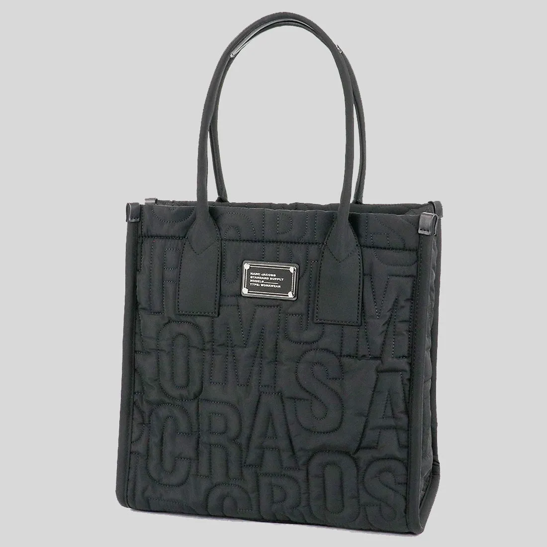 Marc Jacobs Bags MARC JACOBS Large Quilted Logo Nylon Tote Black 4S4HTT008H02