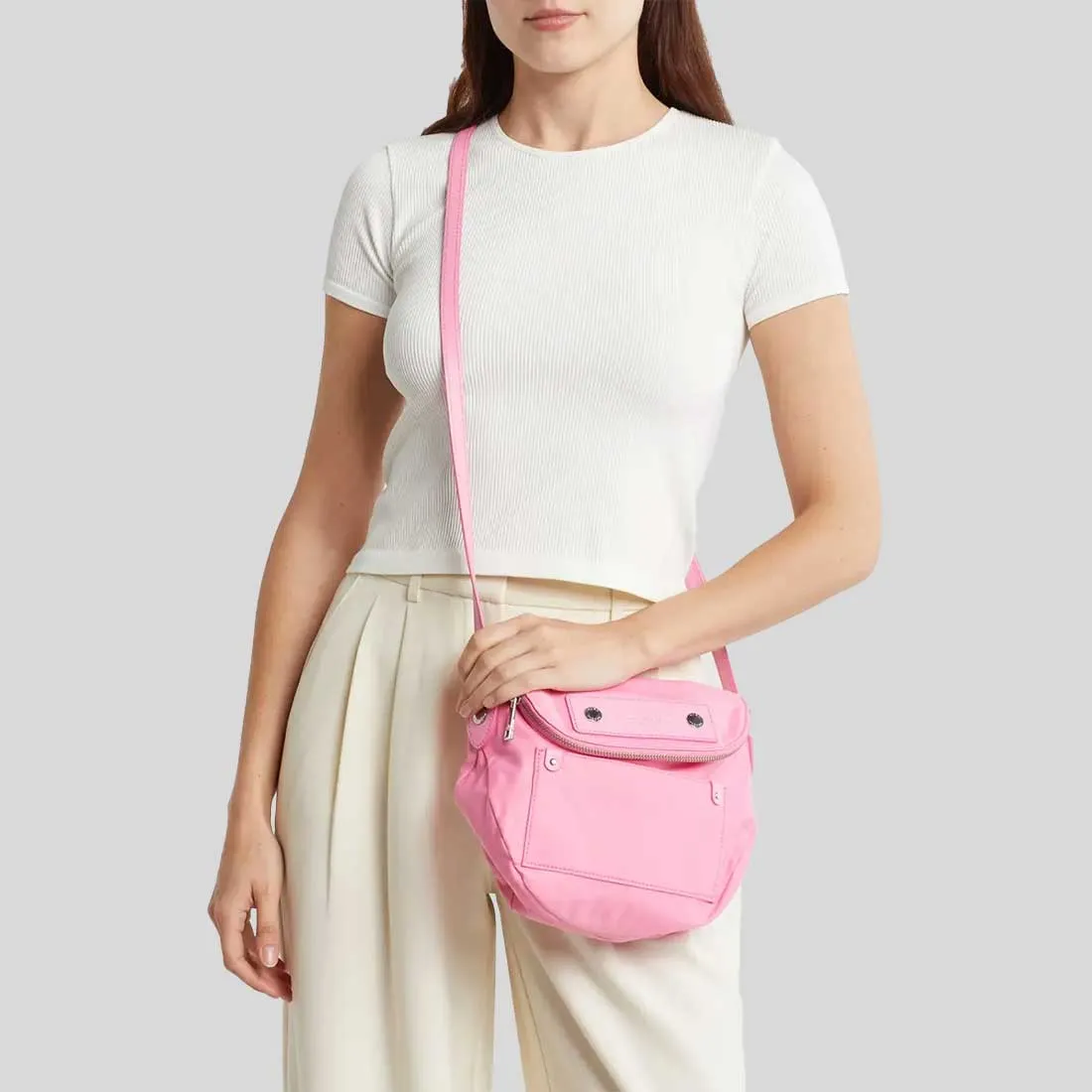 Marc Jacobs Bags MARC JACOBS Preppy Nylon Mini Natasha Crossbody Bag Bubble Gum M0012909