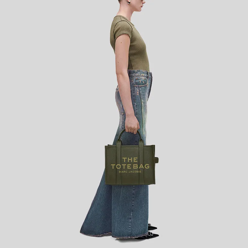 Marc Jacobs Bags MARC JACOBS The Leather Medium Tote Bag Forest H004L01PF21