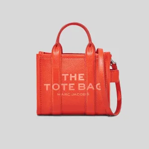 Marc Jacobs Bags Marc Jacobs The Leather Mini Tote Bag Electric Orange H053L01RE22