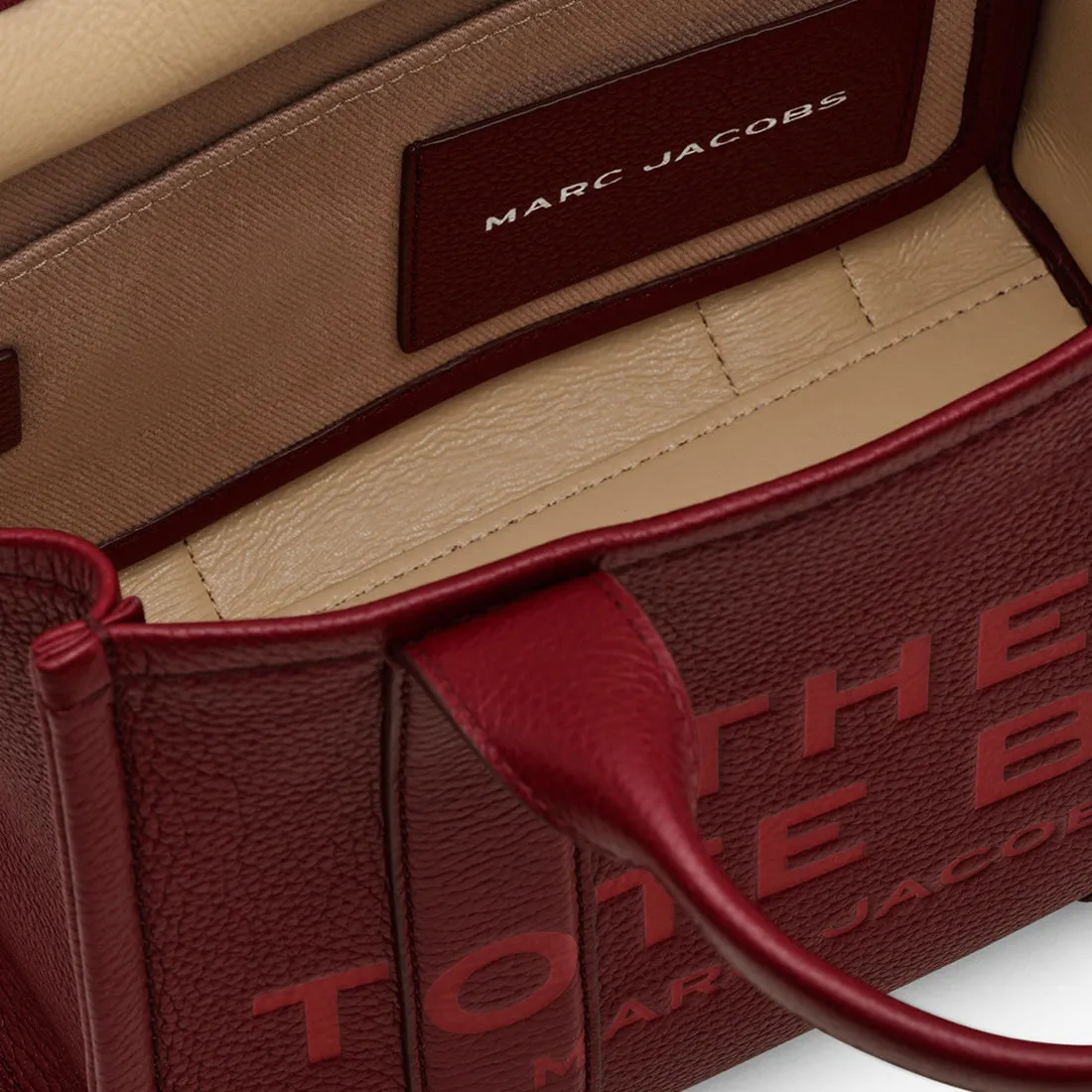 Marc Jacobs Bags MARC JACOBS The Leather Small Tote Bag Traveler Tote Cherry H009L01SP21
