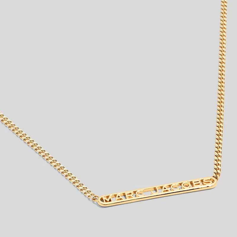 Marc Jacobs Bags MARC JACOBS The Monogram Chain Necklace Gold J305M03FA22