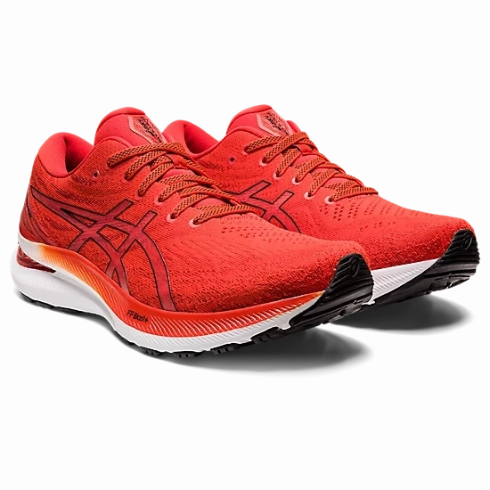 Men's Asics Gel-Kayano 29 Tomato/Black Cushion Control Trainers