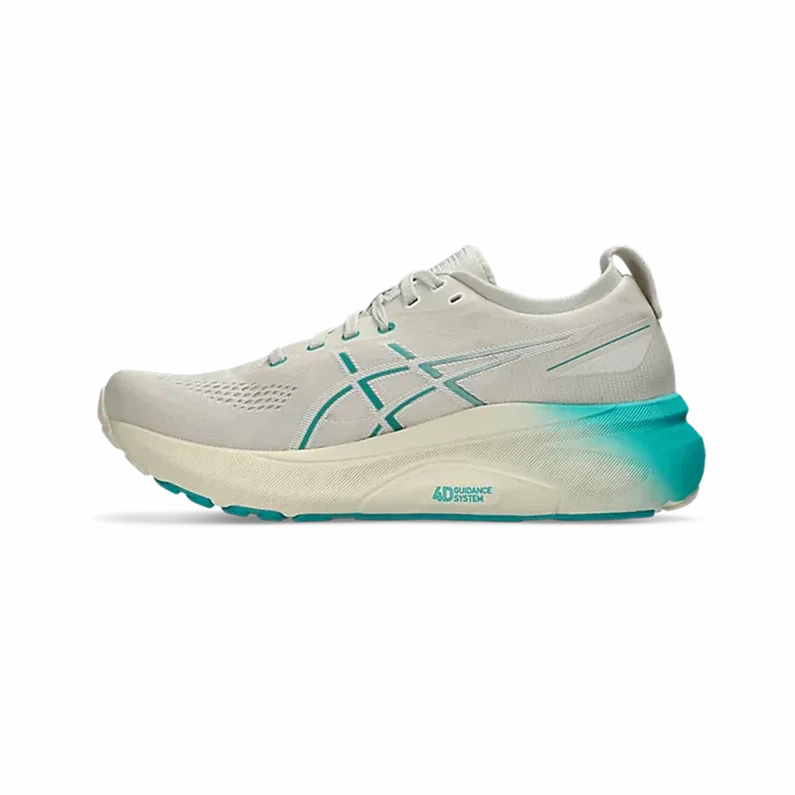 Men's Asics GEL-KAYANO 31 Birch /Wave Teal Cushion Control Trainers
