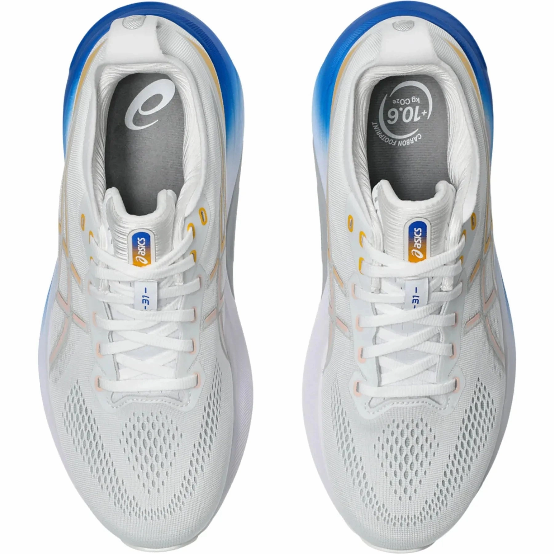 Men's Asics GEL-KAYANO 31 White/ Breeze Cushion Control Trainers