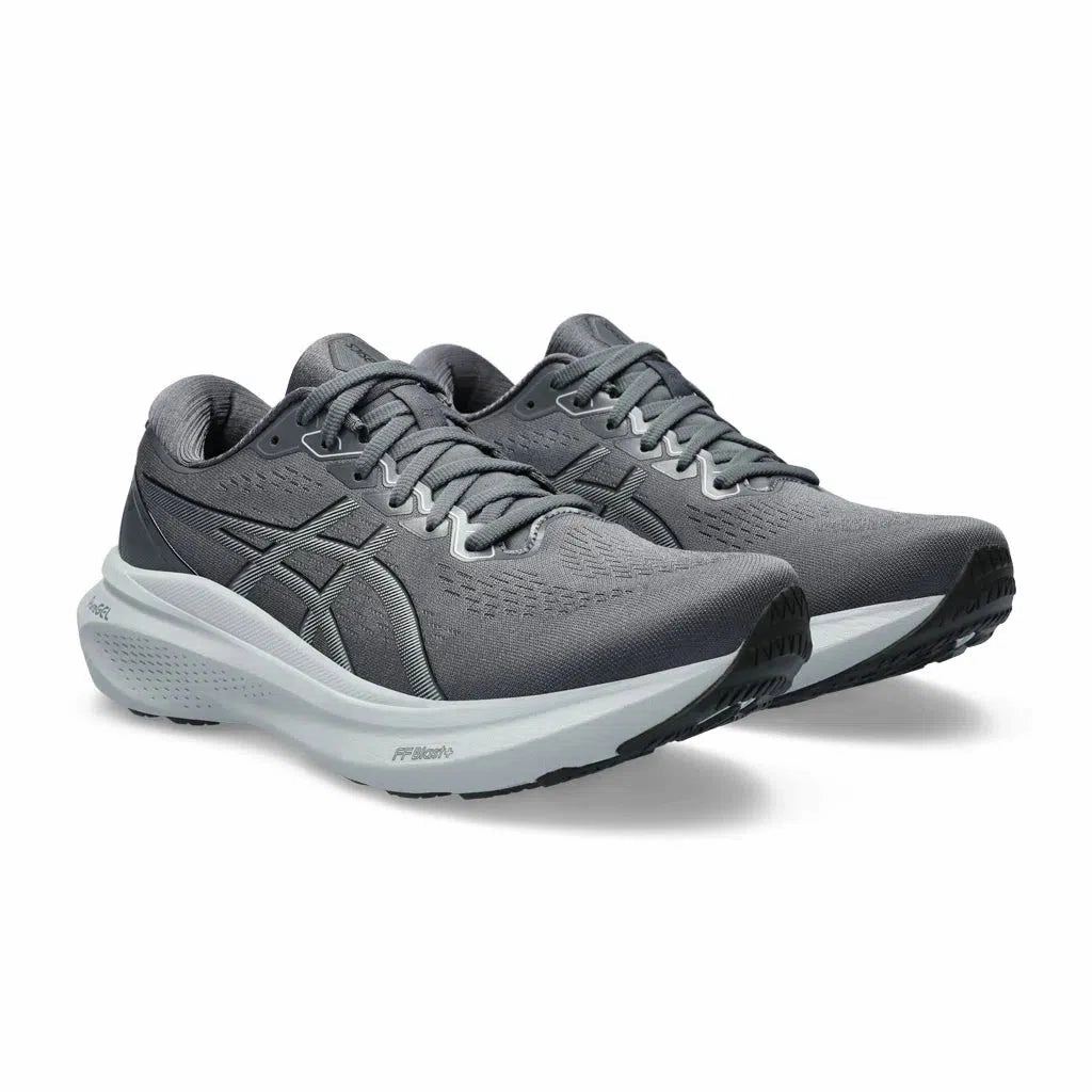 Men's Asics Kayano 30 Grey/Piedmont Grey Cushion Control Trainers