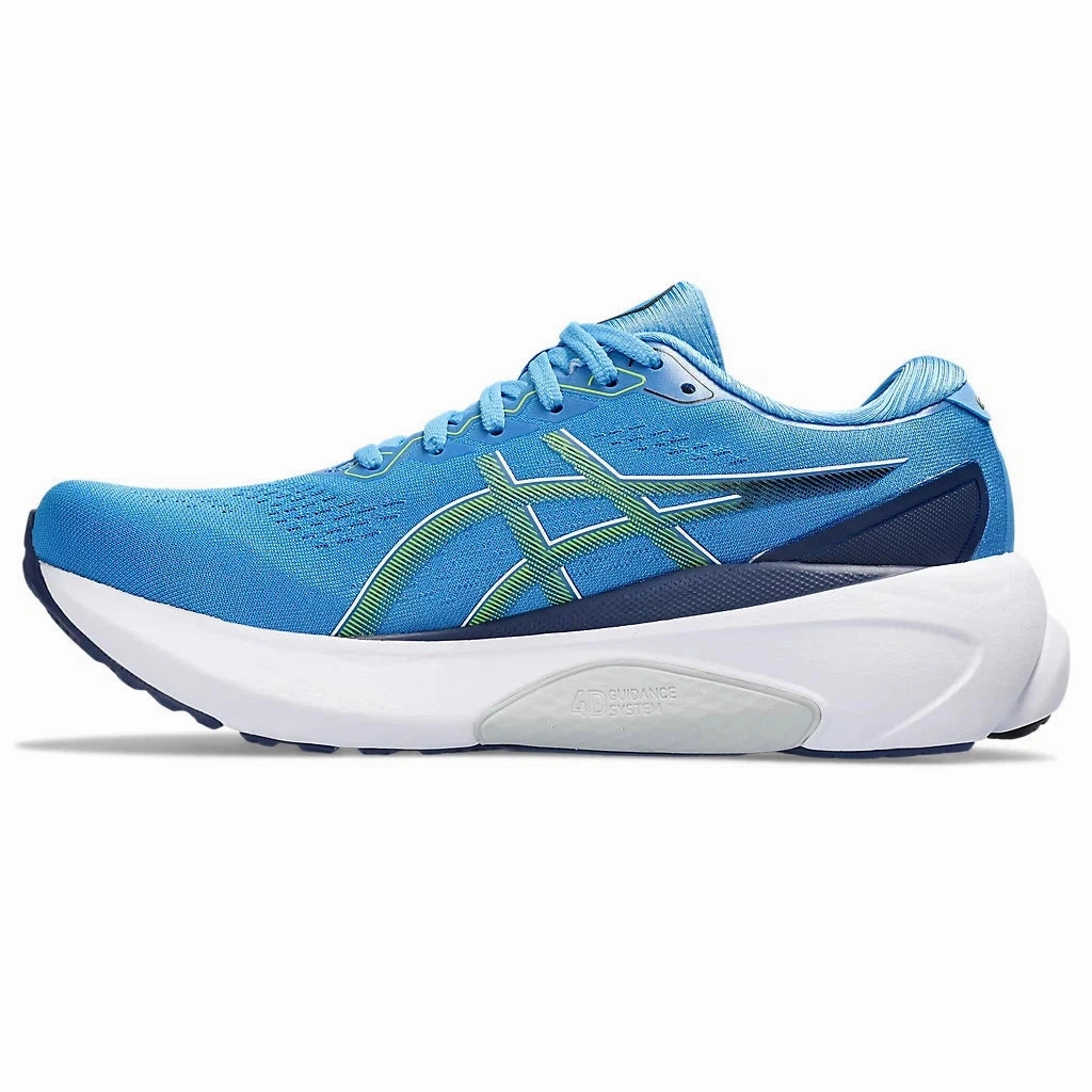 Men's Asics Kayano 30 Waterscape/Electric Lime Cushion Control Trainers