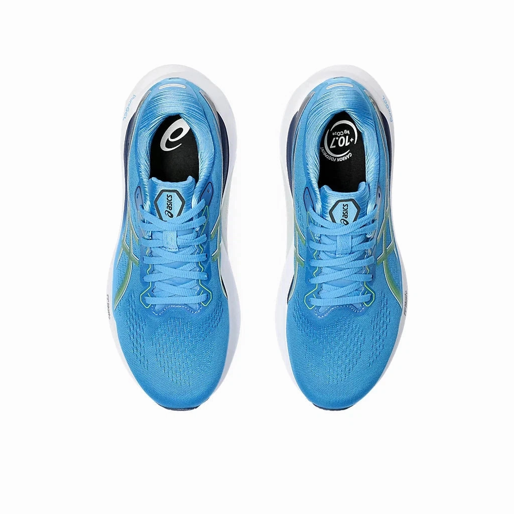 Men's Asics Kayano 30 Waterscape/Electric Lime Cushion Control Trainers