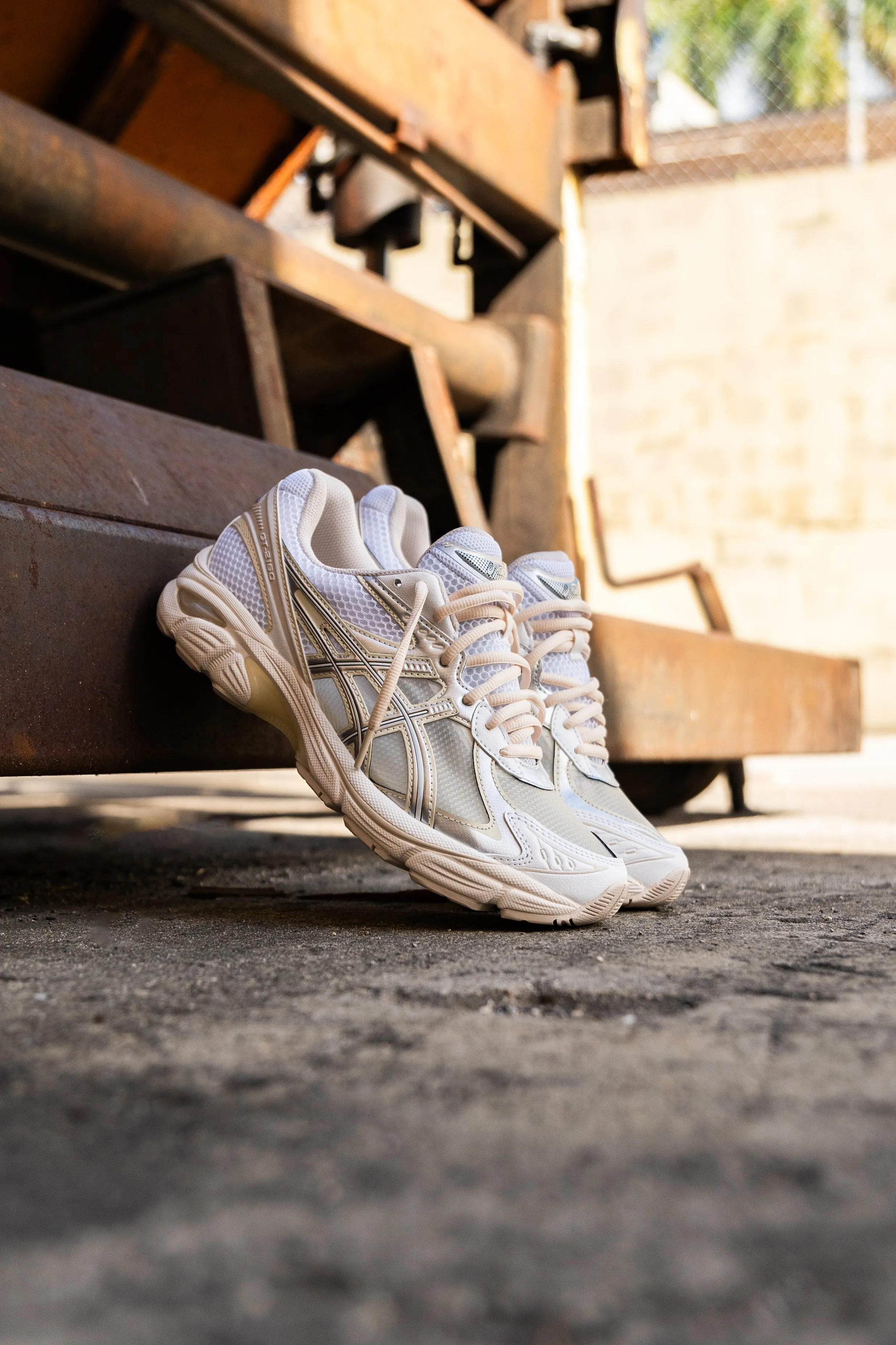 Mens Asics Above The Clouds x GT-2160 (White/Pure Silver) running shoe close-up shots