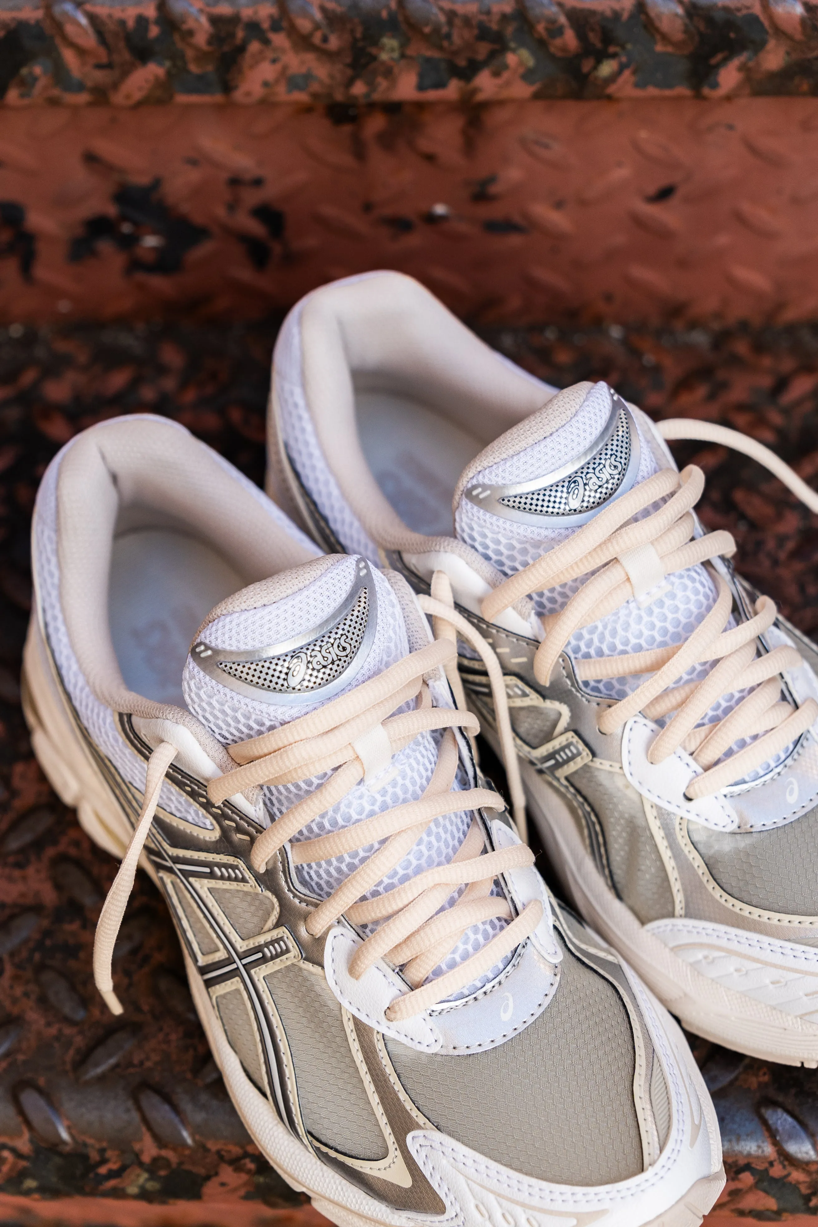 Mens Asics Above The Clouds x GT-2160 (White/Pure Silver) running shoe close-up shots