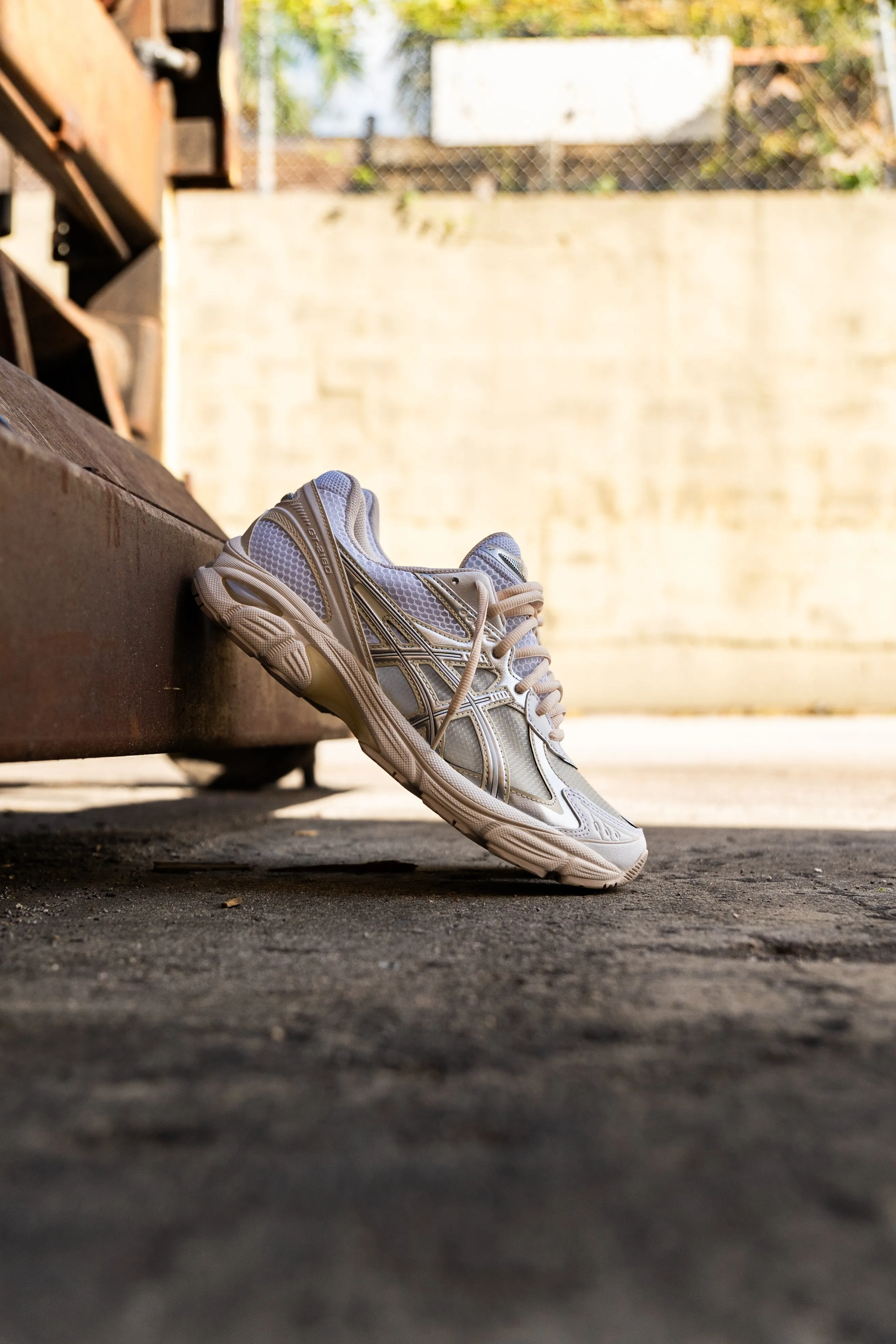 Mens Asics Above The Clouds x GT-2160 (White/Pure Silver) running shoe close-up shots