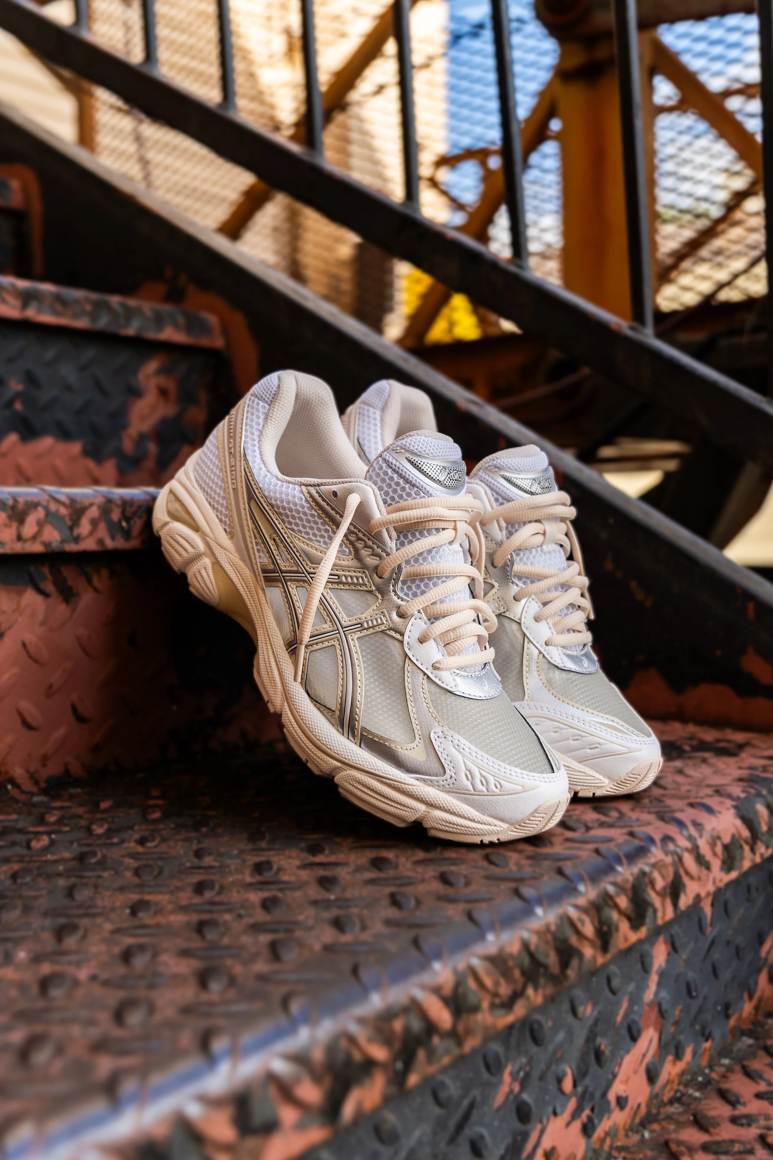 Mens Asics Above The Clouds x GT-2160 (White/Pure Silver) running shoe close-up shots
