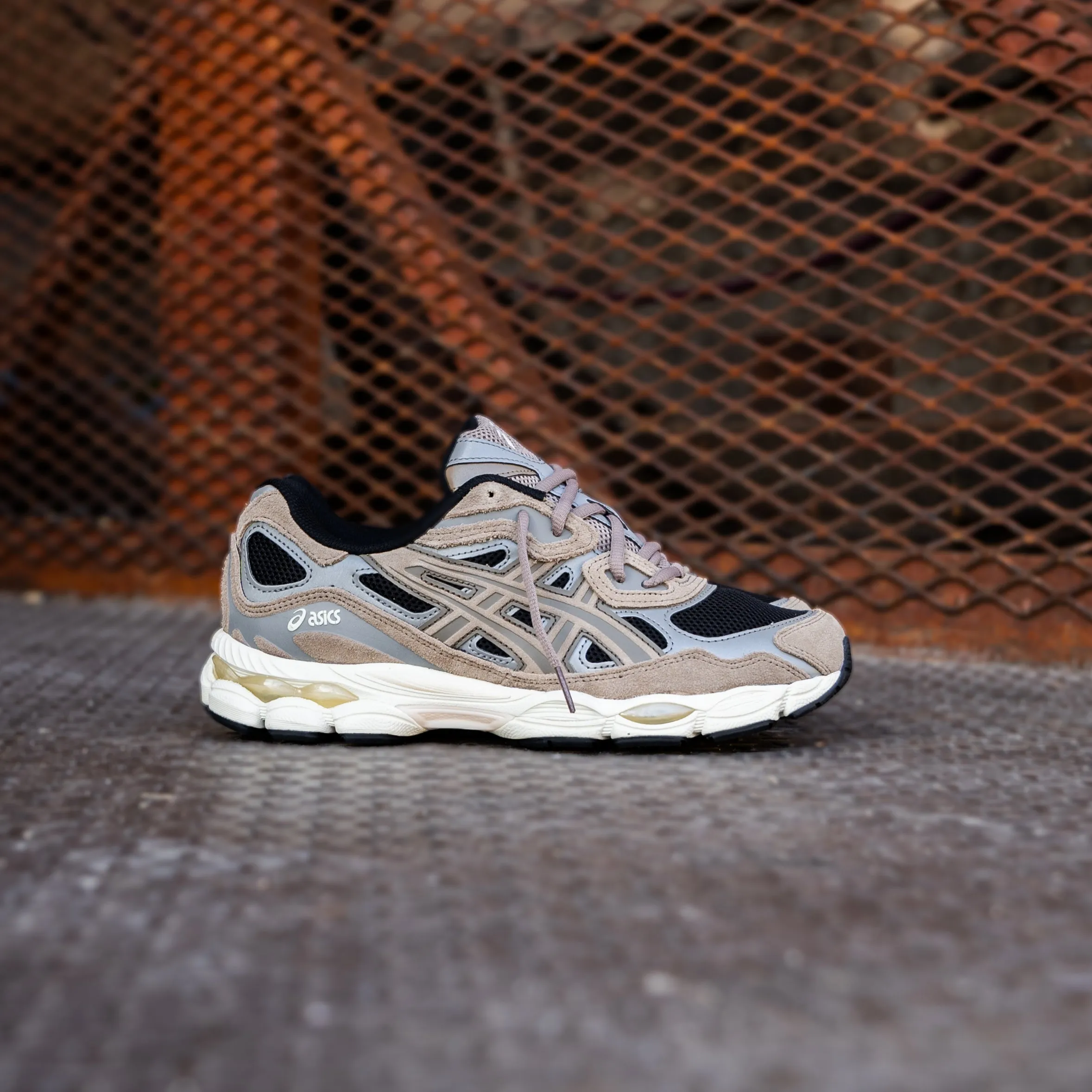 Mens Asics Gel-NYC (Black/Greige) Asics sport performance shoes