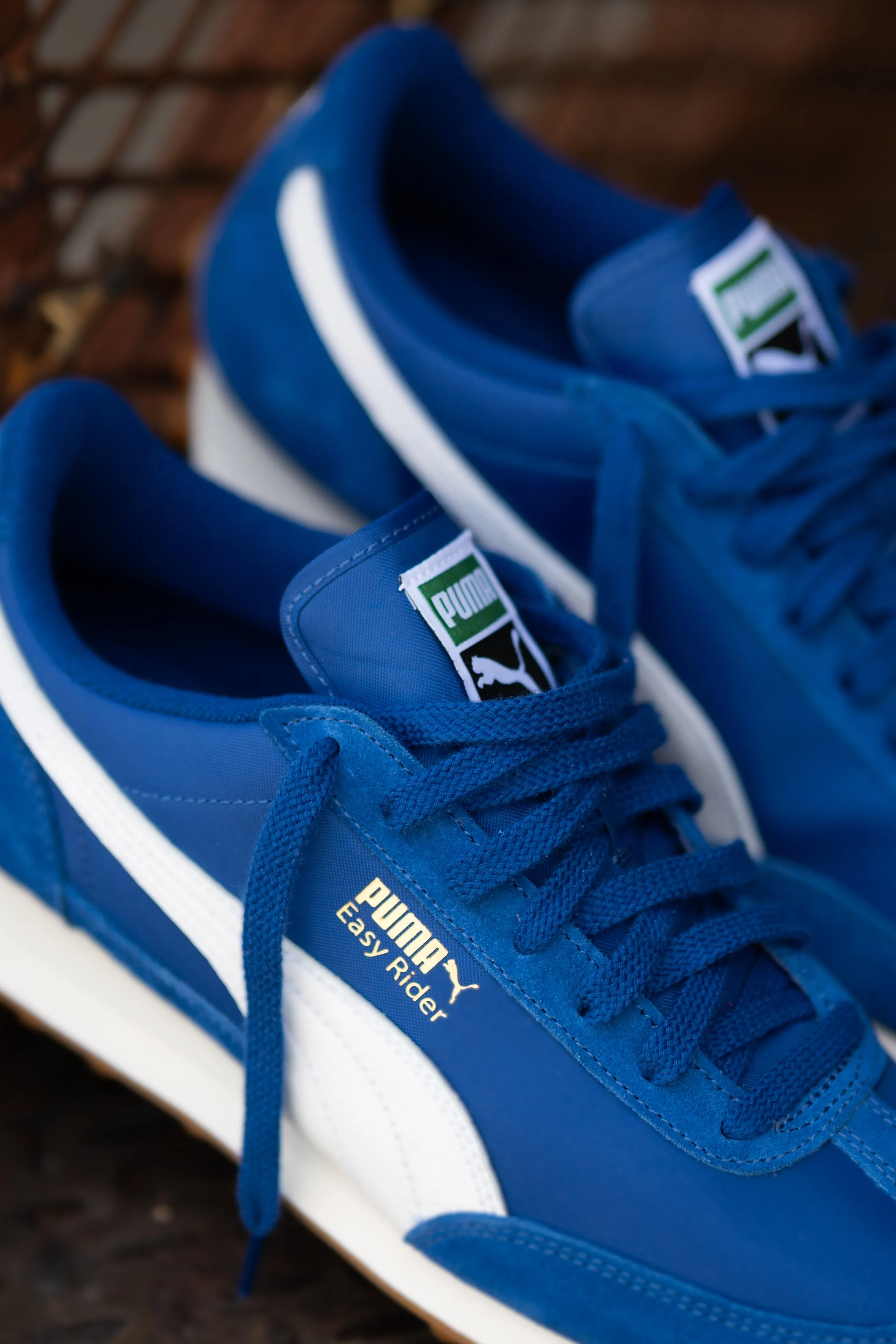 Mens Puma Easy Rider Vintage (Clyde Royal/ Puma White) Puma athletic shoe visuals