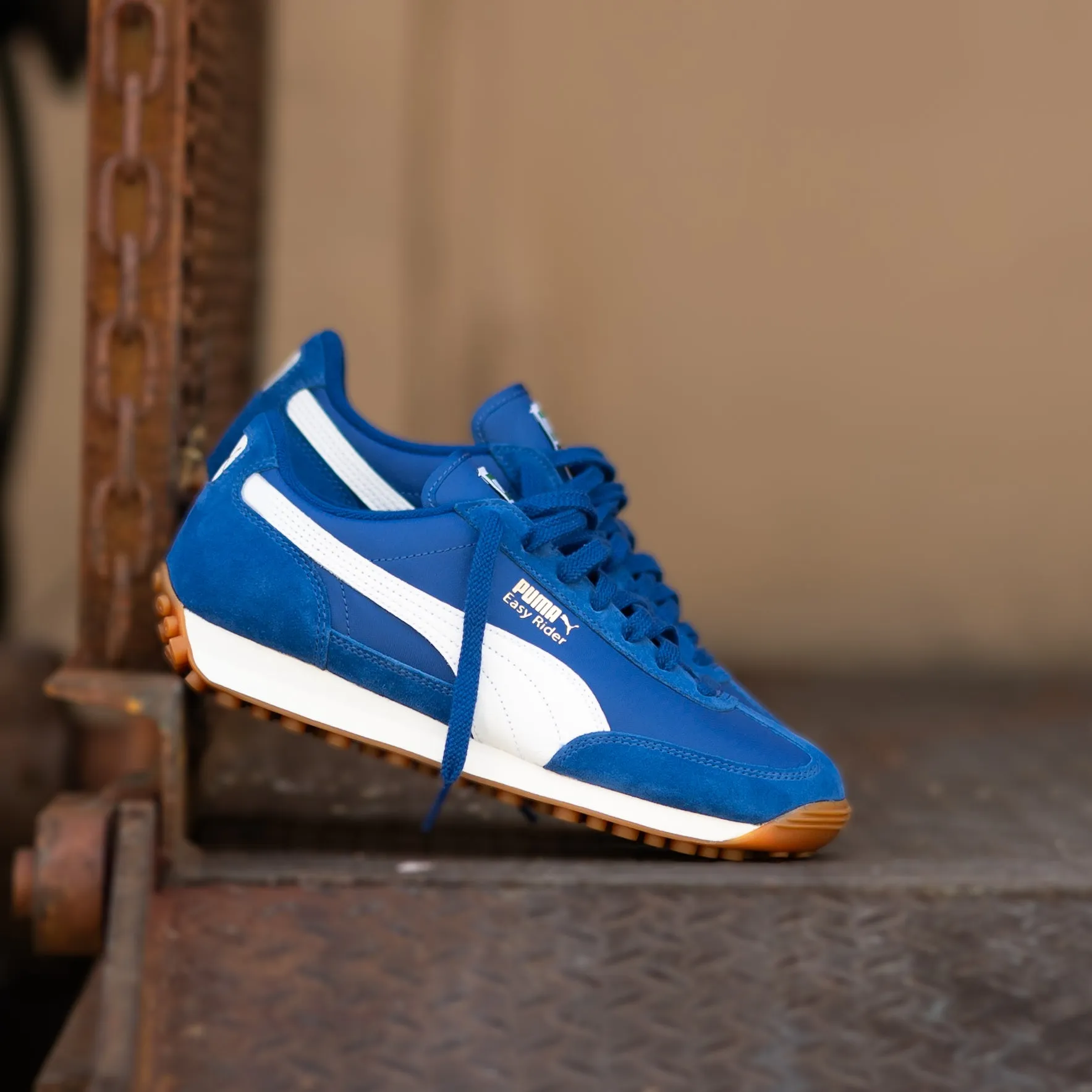 Mens Puma Easy Rider Vintage (Clyde Royal/ Puma White) Puma trendy footwear styles
