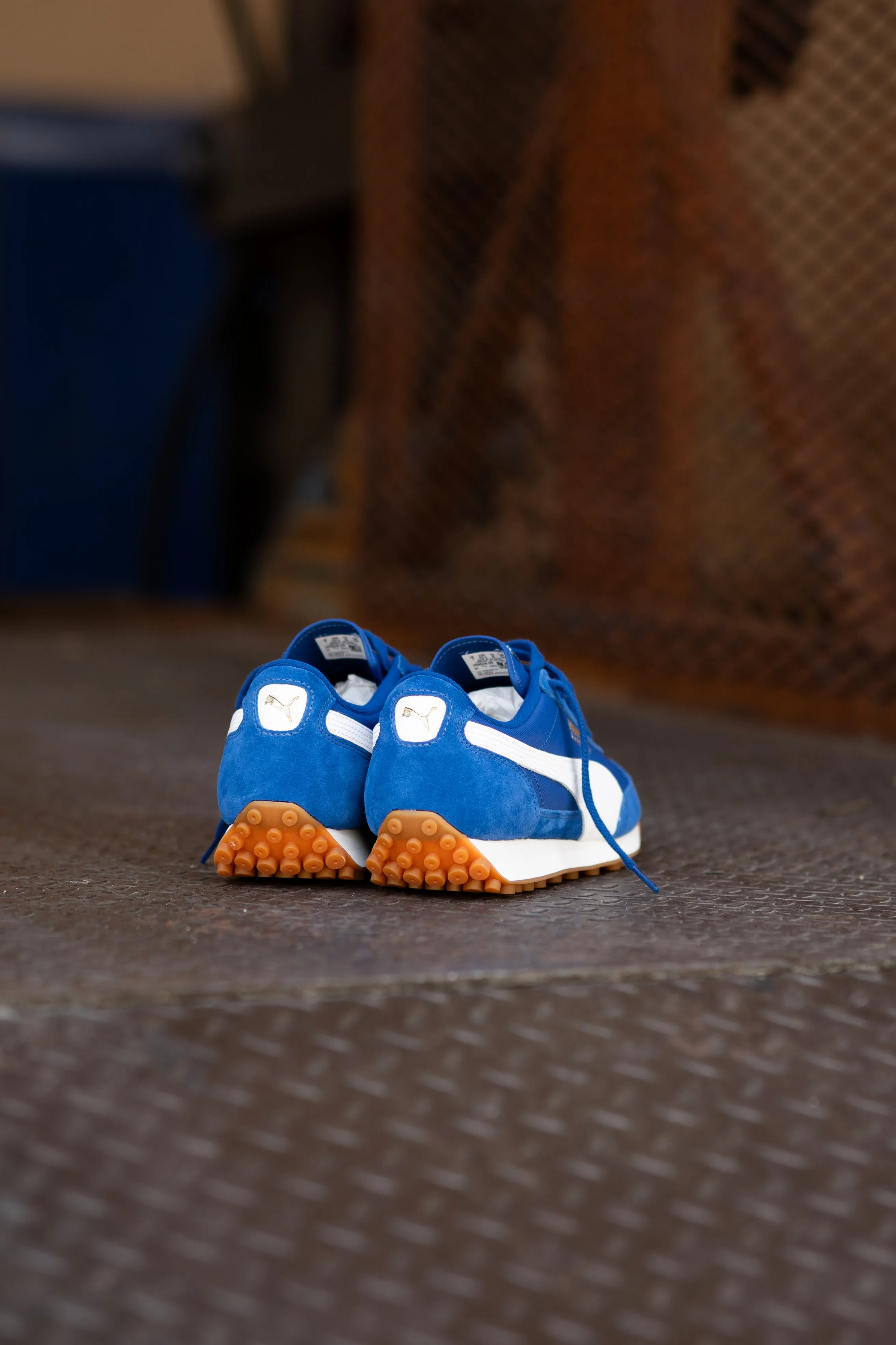 Mens Puma Easy Rider Vintage (Clyde Royal/ Puma White) Puma athletic shoe visuals