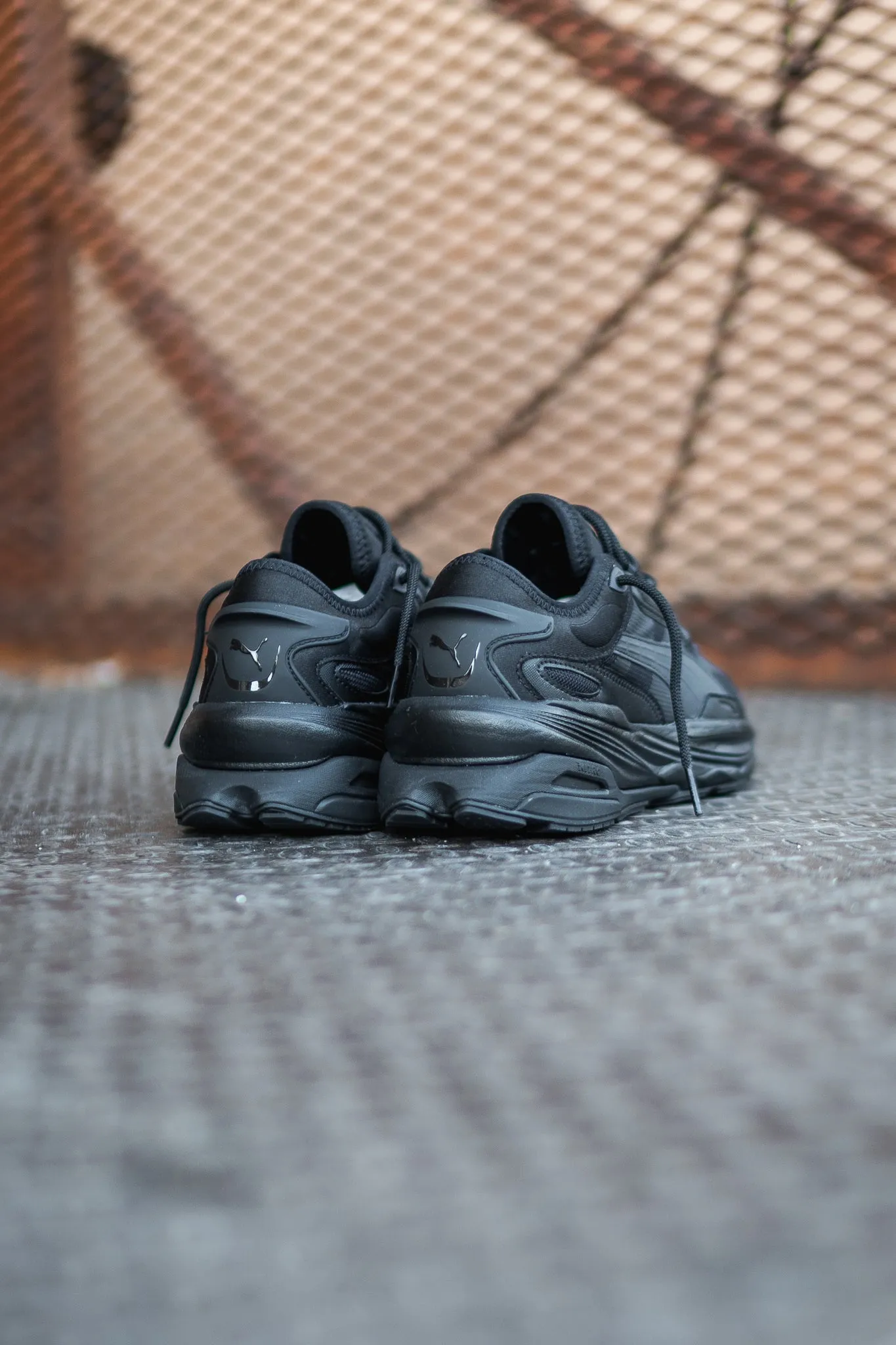 Men's Puma Extent Nitro Mono (Puma Black/Castlerock) Puma athletic shoe visuals