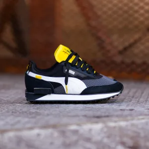 Mens Puma Future Rider BVB (Asphalt/Black/Cyber Yellow) Puma trendy footwear styles