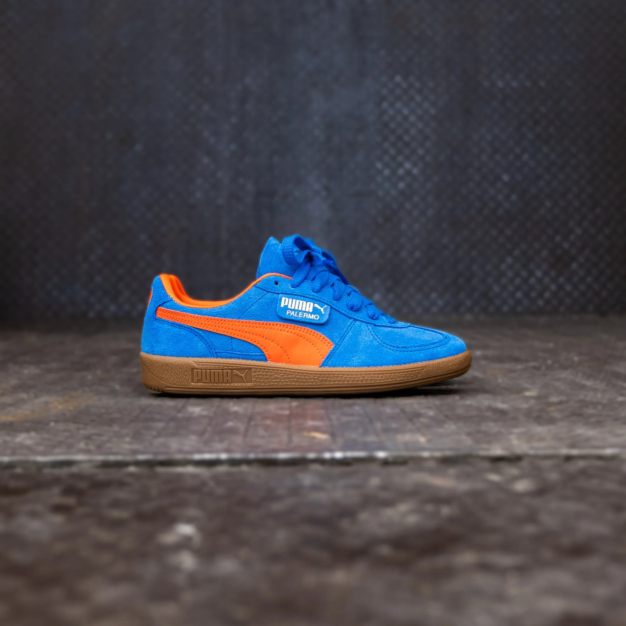 Mens Puma Palermo (Hyperlink Blue/Flame Flicker/Gum) Puma trendy footwear styles
