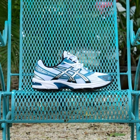 Mens Asics Gel-1130 (White/Restful Teal) Asics sport performance shoes