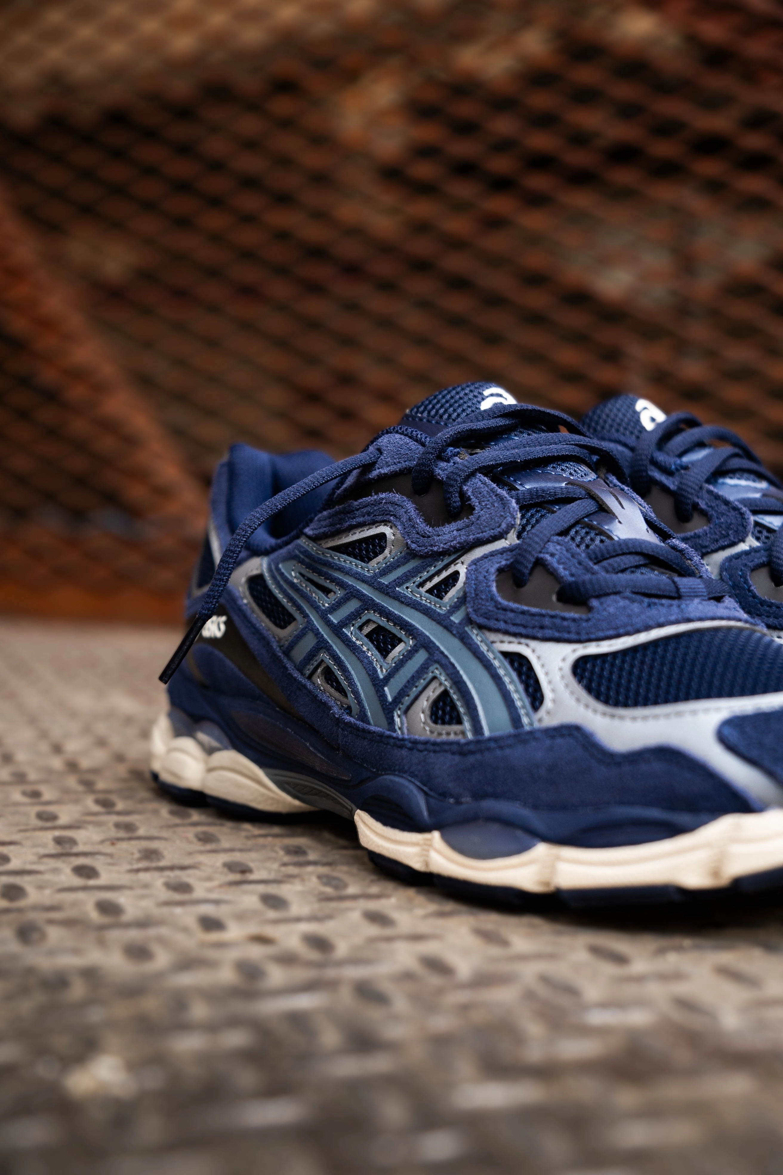 Mens Asics Gel-NYC (Midnight/Midnight) running shoe close-up shots