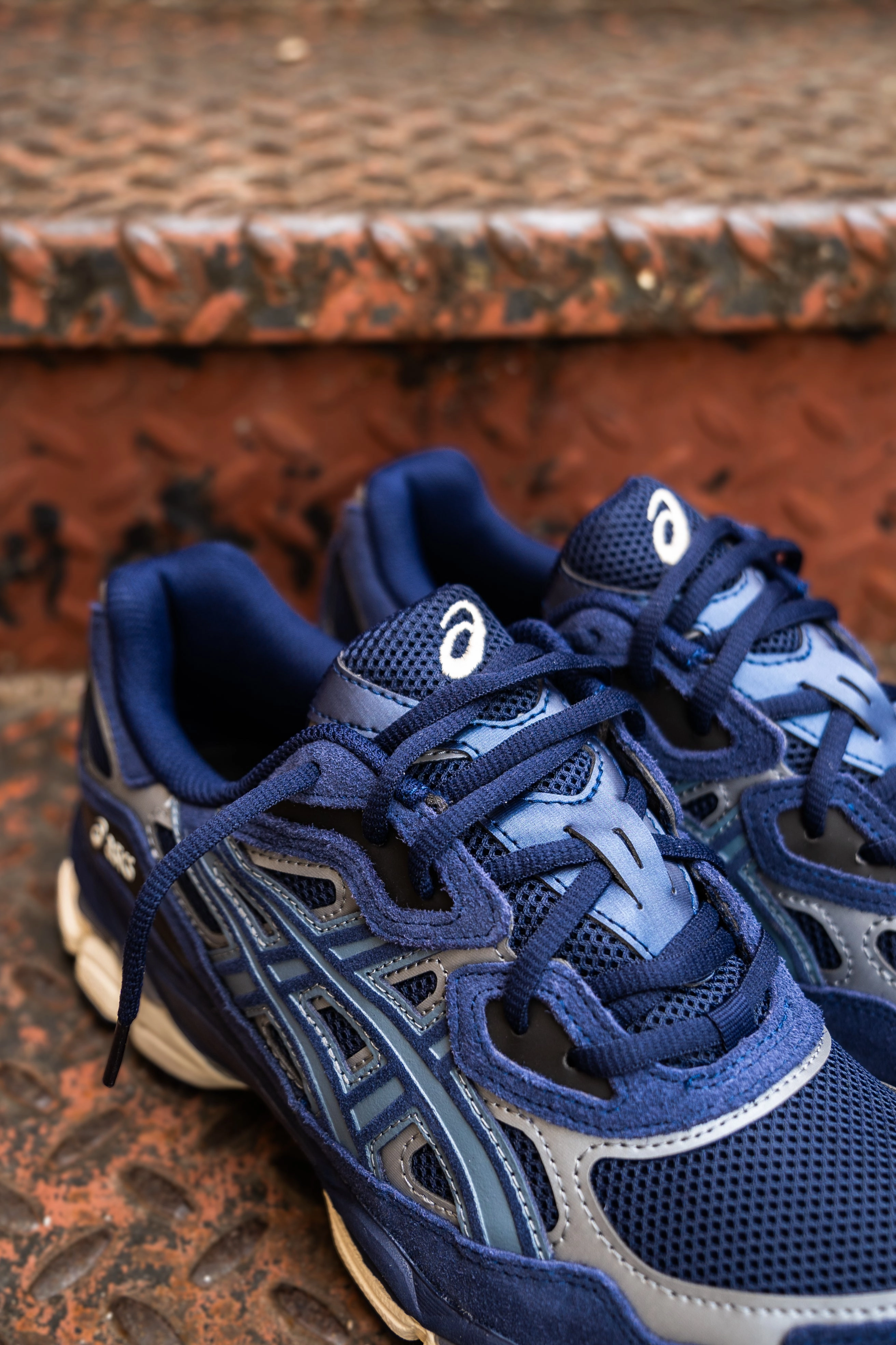 Mens Asics Gel-NYC (Midnight/Midnight) running shoe close-up shots