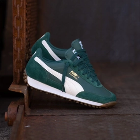 Mens Puma Easy Rider Vintage (Dark Myrtle/Puma White) Puma trendy footwear styles
