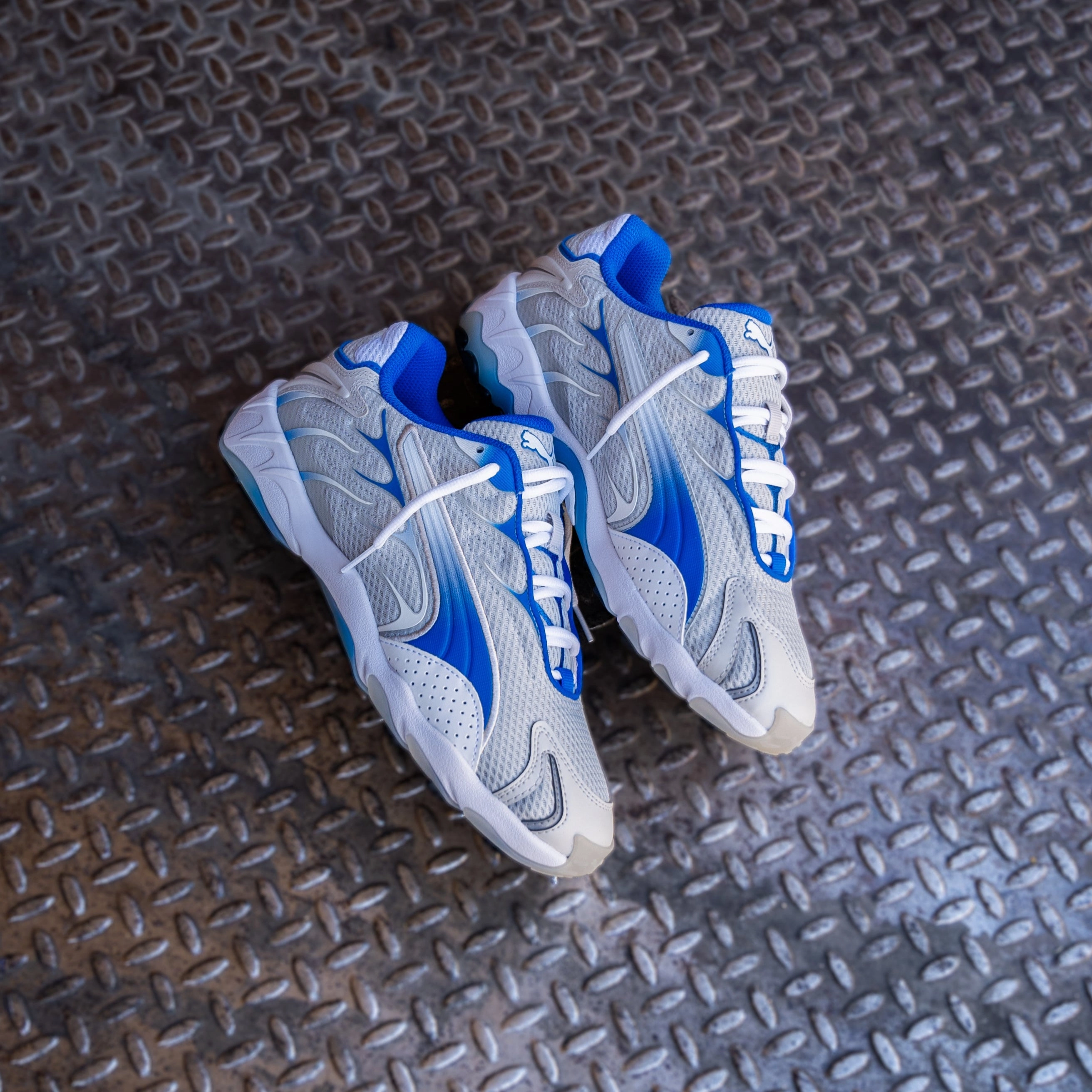 Mens Puma Inhale (Feather Grey/Team Roya) Puma athletic shoe visuals