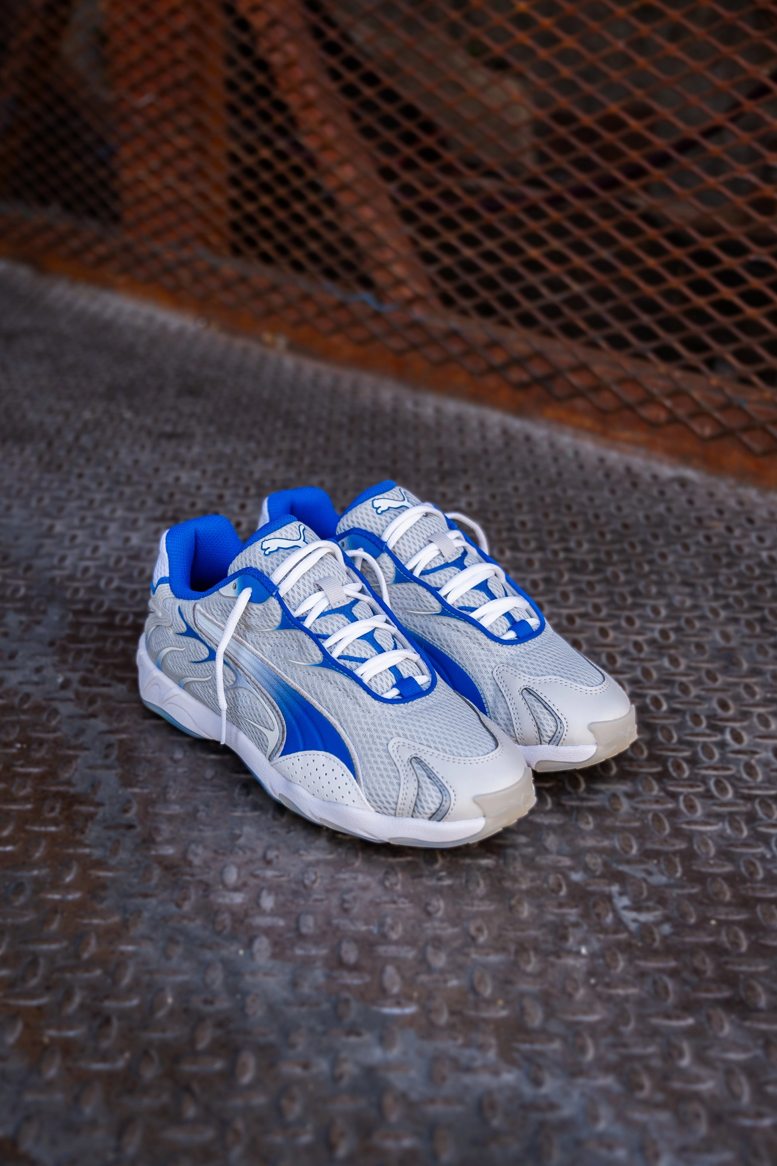 Mens Puma Inhale (Feather Grey/Team Roya) Puma athletic shoe visuals