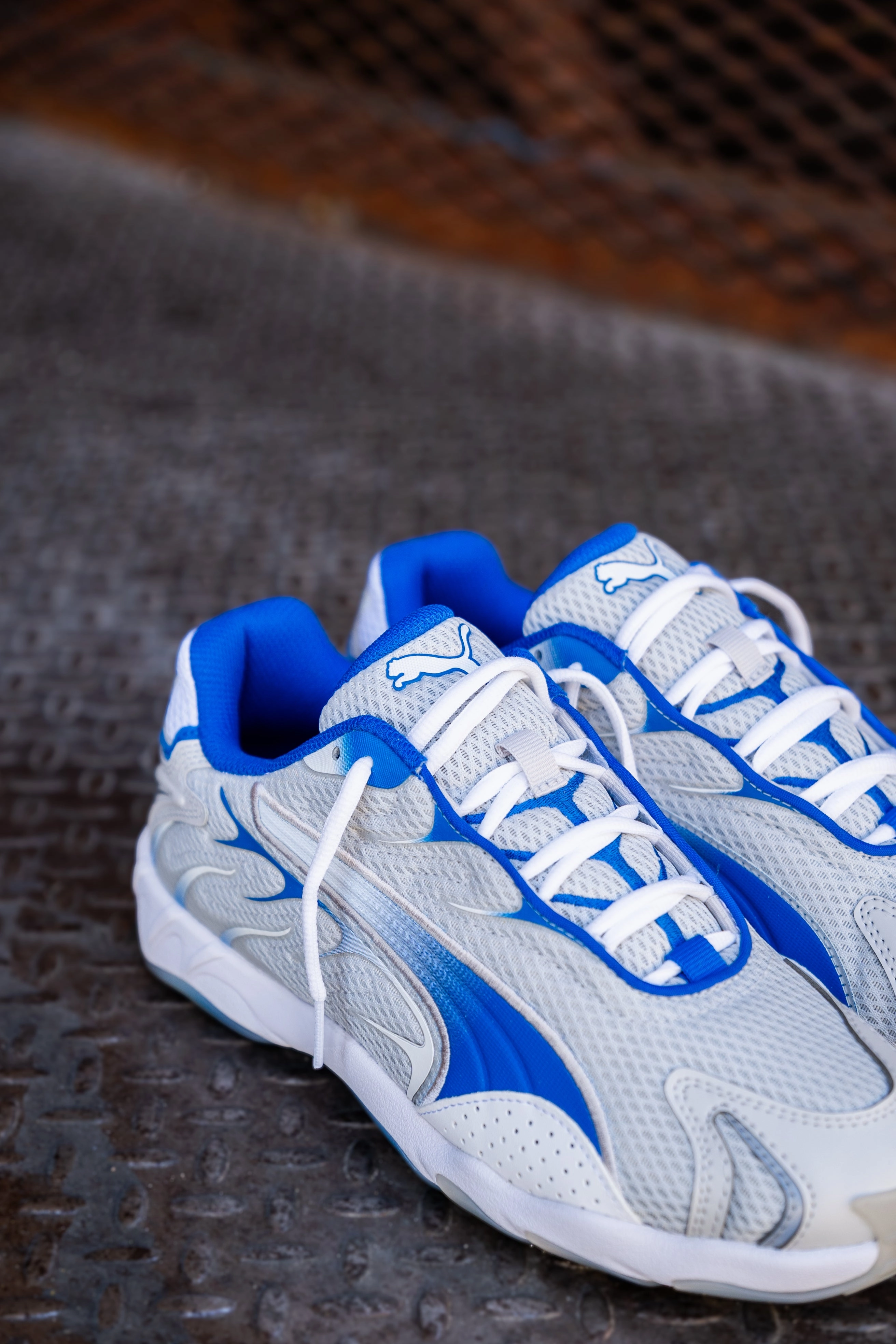 Mens Puma Inhale (Feather Grey/Team Roya) Puma athletic shoe visuals