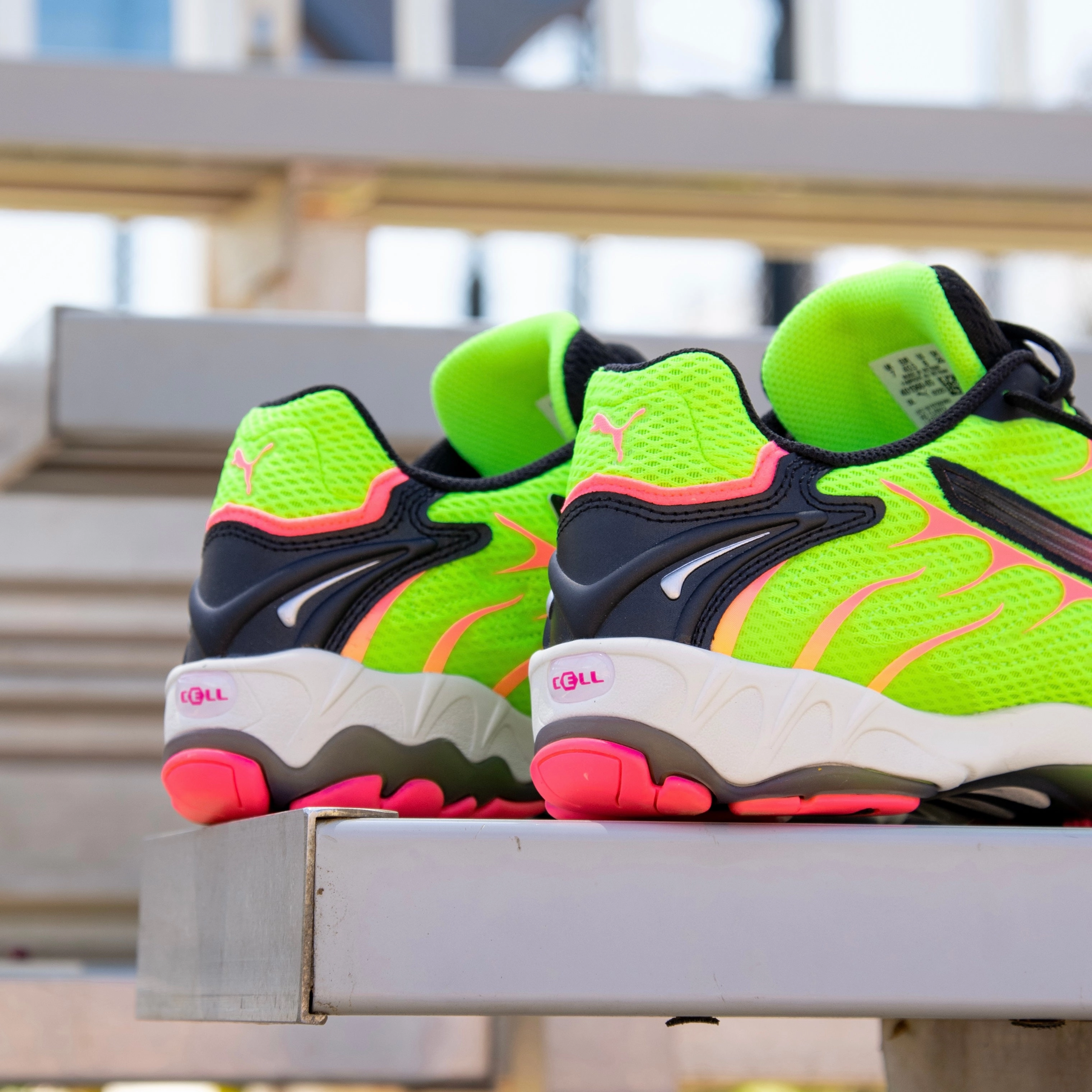 Mens Puma Inhale (Yellow Alert/Sun Struck) Puma athletic shoe visuals