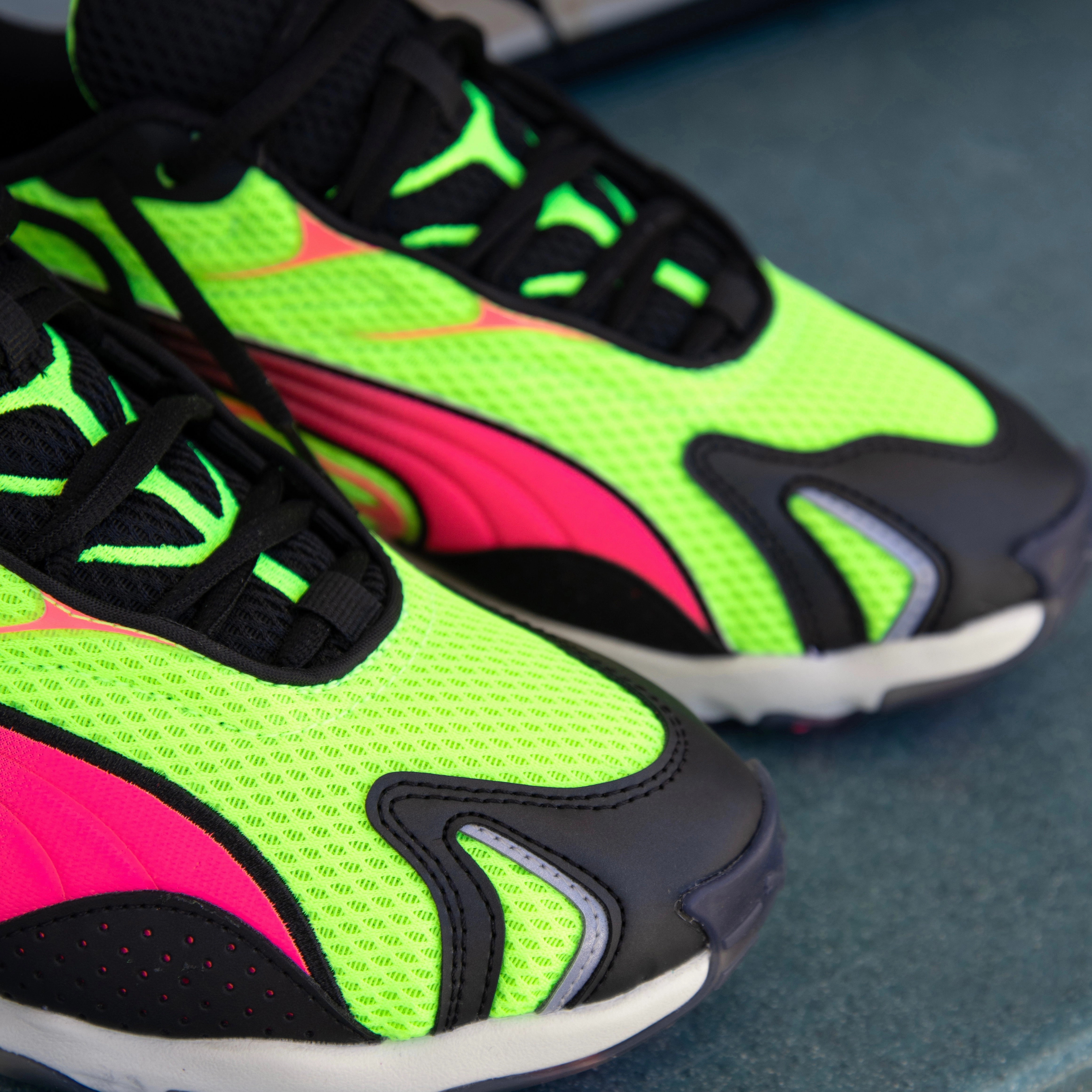 Mens Puma Inhale (Yellow Alert/Sun Struck) Puma athletic shoe visuals