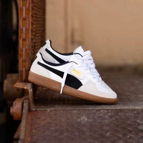Mens Puma Palermo LTH (White/Black) Puma trendy footwear styles