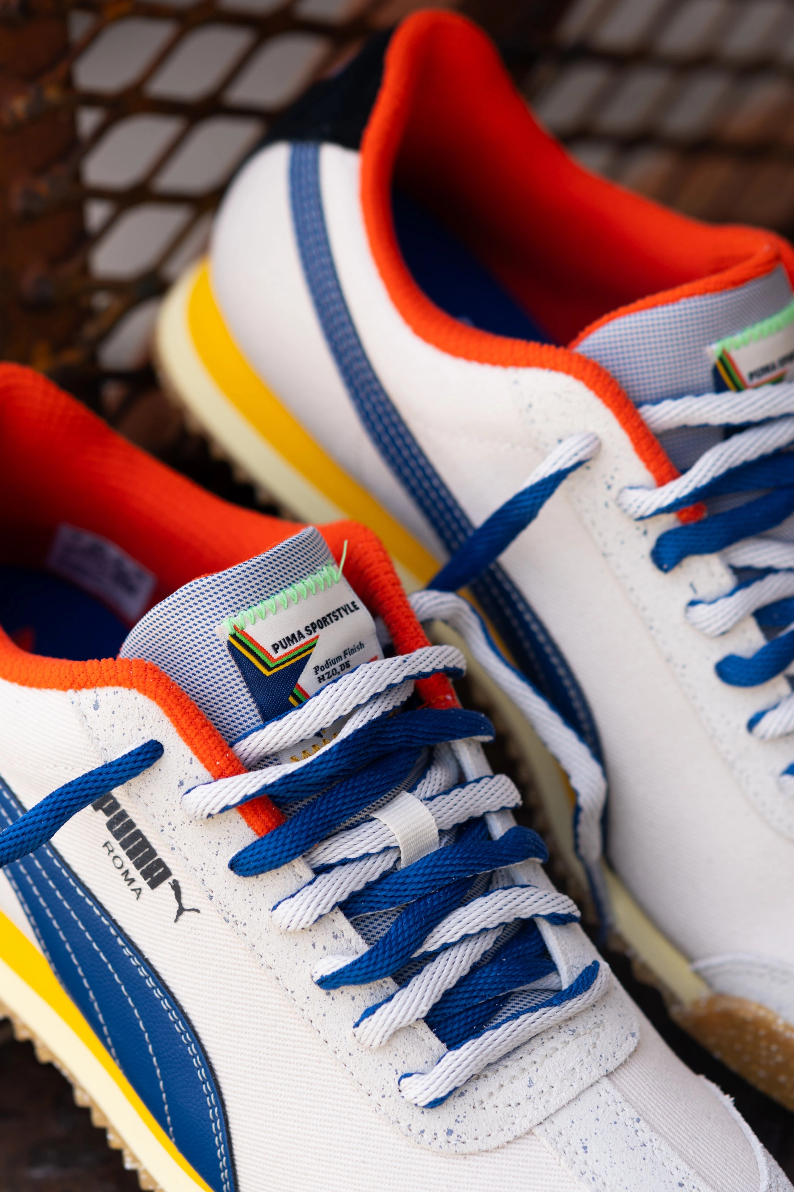Mens Puma Roma Podium (Clyde Royal/Creamy Vanilla) Puma athletic shoe visuals